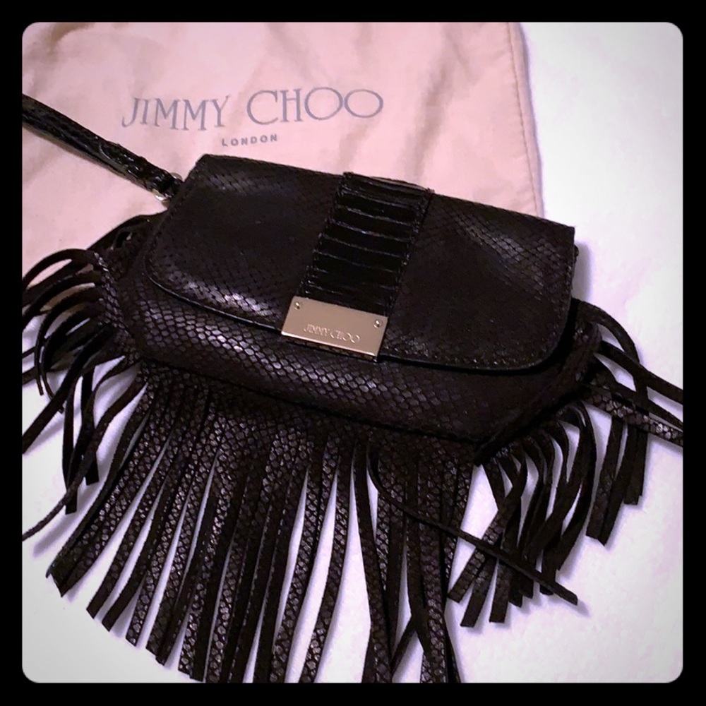 JIMMY CHOO FRINGE MINI-BAG